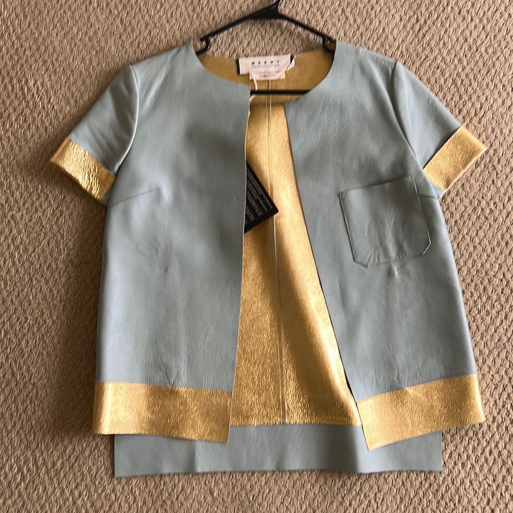 Marni BNWT leather vest